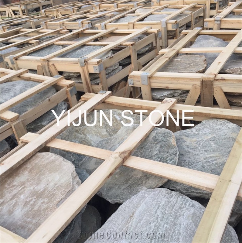 China Yijun Natural Slate Stepping Stone, Good Quality Stepped Stone, Garden Stone