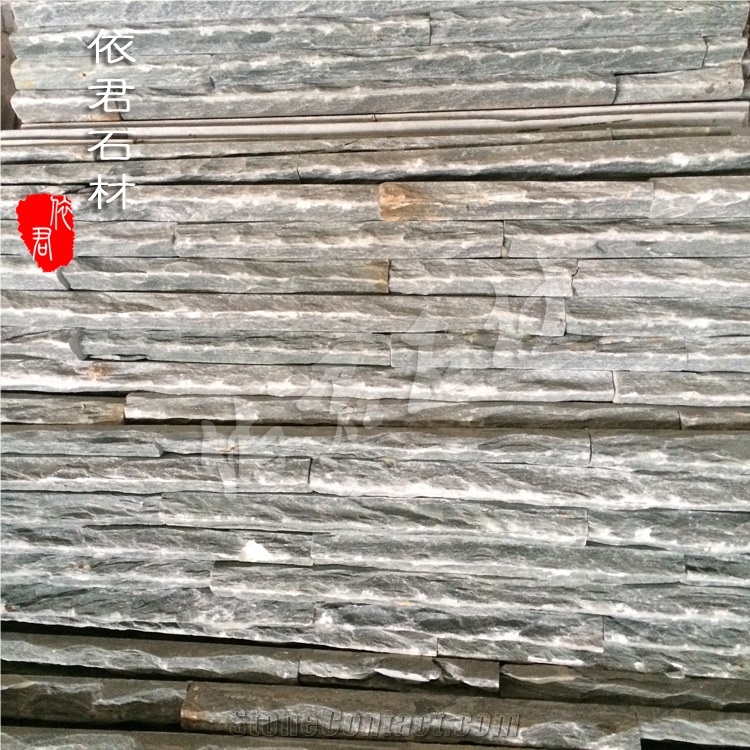 High-End Apartment Decoration White Slate, Wall Stone Tiles, Cultured Stone, Manufacturer in China,