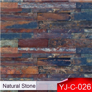 Modern House Design Natural Decorative Rusty Stone Wall Cladding, Cultured Stone