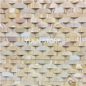 Sandstone Exposed Wall Stone for Sale, Wall Natural Sandstone Wall Decor from Hebei , China. Polished Surface