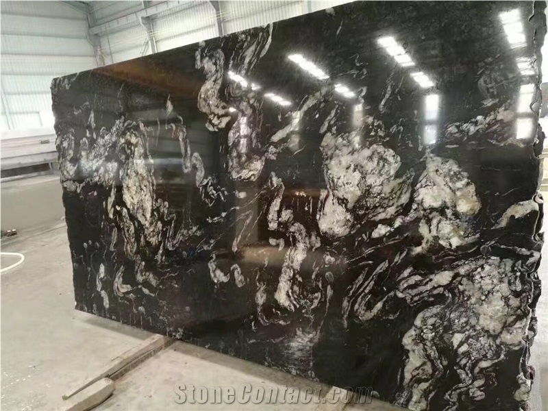 Brazil Titanium Granite Slabs/ Black Cosmics Granite/Titanium Slabs