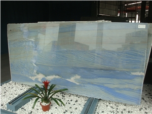 Own Factory Good Price Brazil Polished Azul Macauba/ Blue Macauba Quartzite/Blue Stone Slabs & Tiles & Cut-To-Size