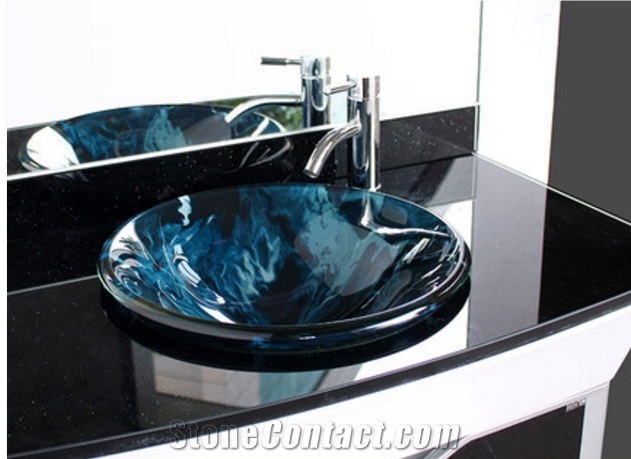 Blue Bathroom Sink, Round Basins, Vessel Sinks