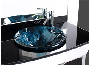 Blue Bathroom Sink, Round Basins, Vessel Sinks