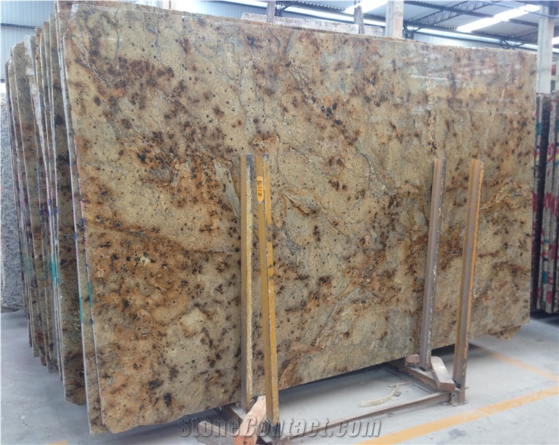 Brazil Lapidus Granite/Lapidus Countertops/Lapidus Gold Kitchen Countertops/Golden Lapidus/Lapidus Storm/Juparana Lapidus/Lapidus Granite