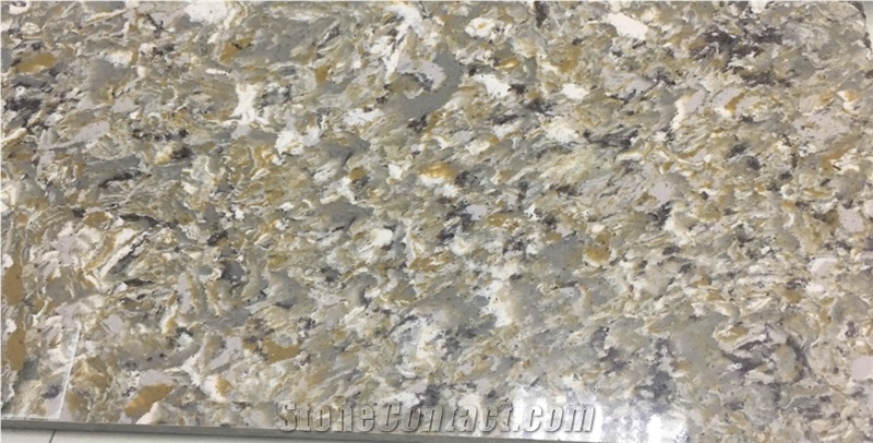 Costal Flower Grey Quartz/Quartz Stone Slabs/High Quality Marble Like Quartz/Quartz Countertops/Quartz Vanity Top/China Quartz Stone