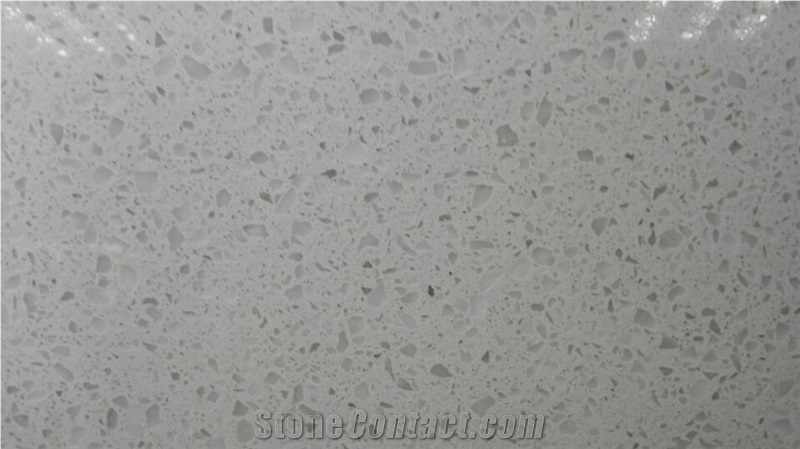 Crystal White Quartz/White Sparkle Quartz/White Quartz Stone Slabs/High Quality Marble Like Quartz Stone
