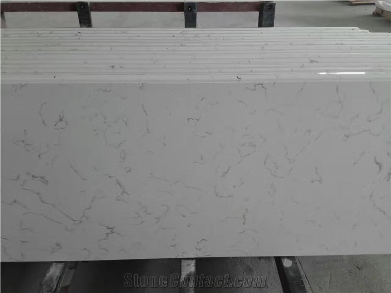 London Grey Quartz/White Quartz Stone Slabs/High Quality Marble Like Quartz/Quartz Countertops/Quartz Vanity Top/China Quartz Stone