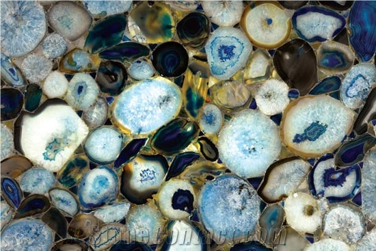 Dumorterite, Blue Agate Semi-Precious Stone Slabs
