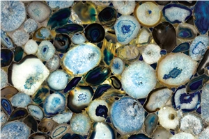 Dumorterite, Blue Agate Semi-Precious Stone Slabs