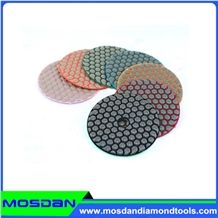 100mm Honeycomb Granite Diamond Resin Dry Polishing Pads