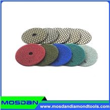 Granite Marble Diamond Resin Dry 5 Steps Polishing Pads
