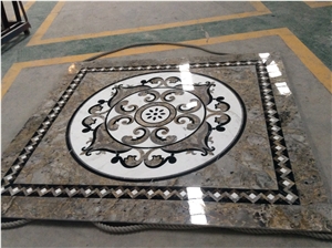 Gy-Wj-004 Waterjet Medallion/Marble Floor/Home Decor for Hotel/Hall/Home/Villa