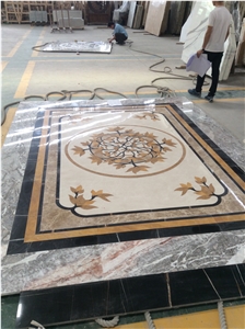 Gy-Wj-008 Waterjet Medallion/Marble Floor/Home Decor for Home/Villa/Hotel/Hall