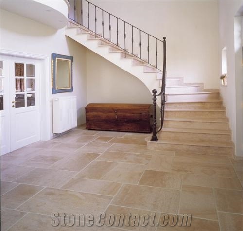 Boisvillon Limestone Flooring, French Pattern