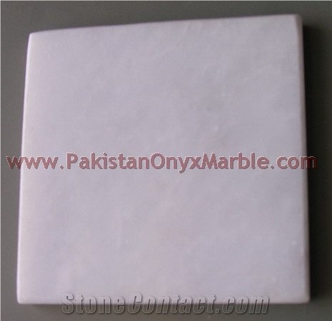 Afghan White Marble Tiles Collection