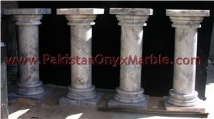 Badal Gray Marble Pedestals Collection