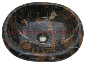 Black and Gold (Michaelangelo) Sinks and Basins