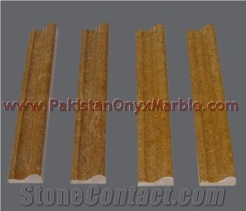 Indus Gold (Inca Gold) Marble Chair Rail Molding