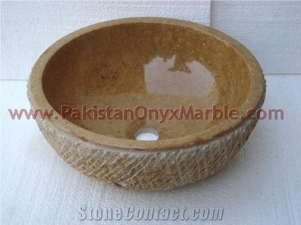 Indus Gold (Inca Gold) Marble Sinks Basins
