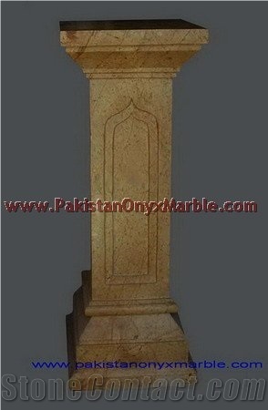 Indus Gold Marble Pedestals Collection