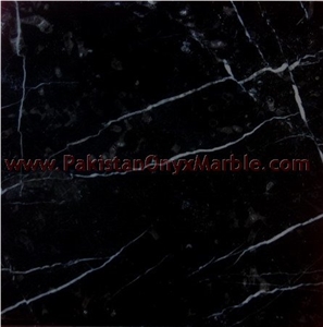 Jet Black Marble Tiles Collection