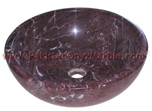 Red Zebra Marble Sinks and Basins