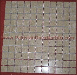 Sahara Beige Marble Mosaic Tiles