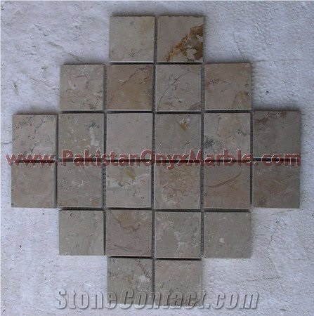 Sahara Gold (Champaign) Marble Mosaic Tiles