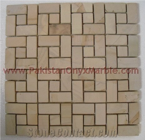 Teakwood ( Burmateak ) Mosaic Tiles