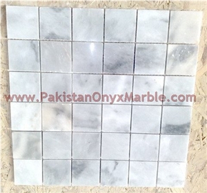 Ziarat White (Carrara White) Marble Mosaic Tiles