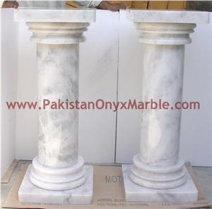 Ziarat White Marble Pedestals Collection