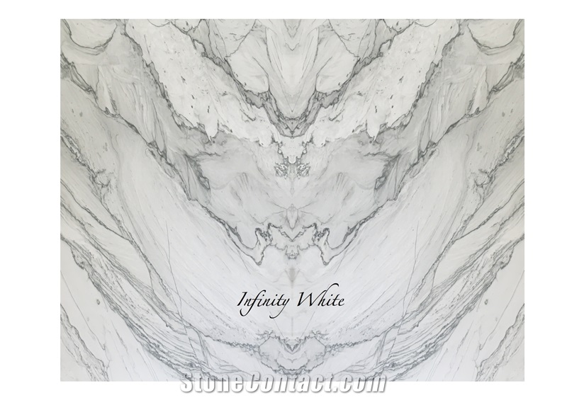 Infinity White Sea Pearl Quartzite Slab