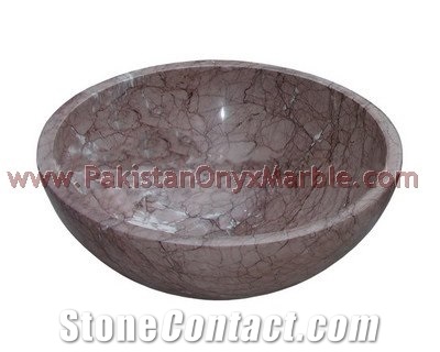 Attractive Price New Type Marina Pink Marble Sinks and Basins