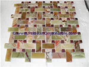 Best Desgine Green Onyx Mosaic Tiles Collections