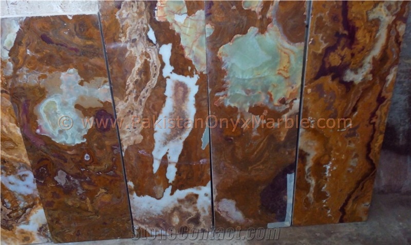 Best Price Avaliable Multi Brown/Golden Onyx Tiles Collection