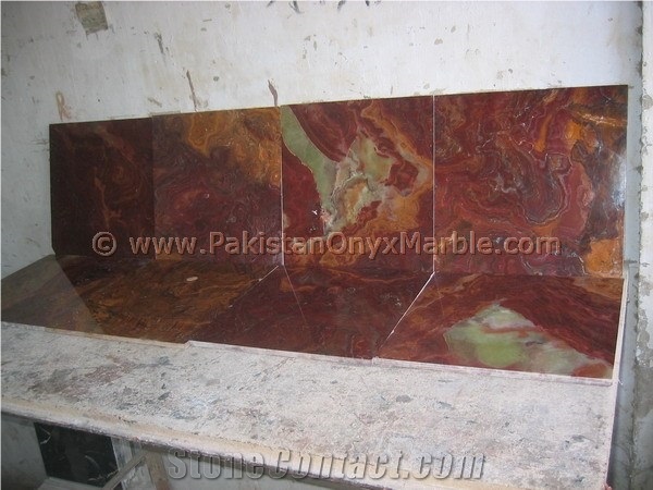 Best Quality Multi Red Onyx Tiles Collection