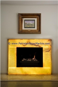 Competitive Price Pure Backlit Onyx Fireplaces