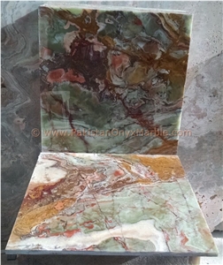 Decorative Material Multi Green Onyx Tiles Collection