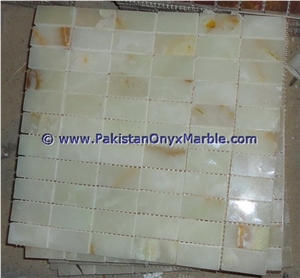Export Standard White Onyx Mosaic Tiles Collections