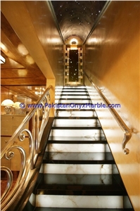 Factory Made Onyx Stair Steps, Onyx Treads and Risers Collection