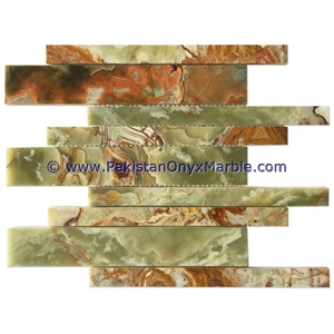 First Quality Multi Green Onyx Mosaic Tiles Collections