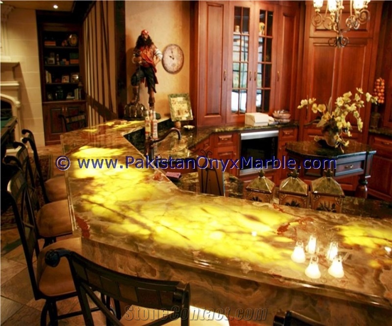 High Quality Kitchen Countertops Manufacturers Backlit Onyx Kitchen Countertops