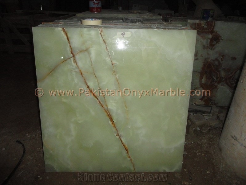 Hot Sale Pure Green Onyx Tiles Collection
