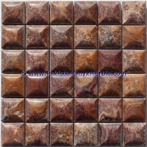 Hot Sell Multi Red Onyx Mosaic Tiles Collections