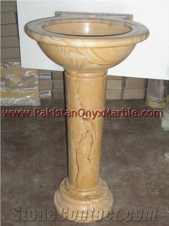 Modern Style Marble Pedestals Sinks and Basins