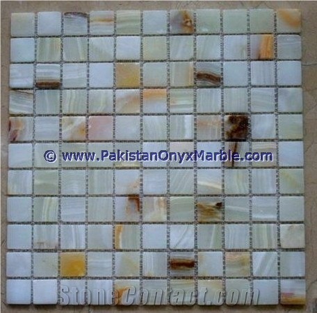 Modern Unique White Onyx Mosaic Tiles Collections