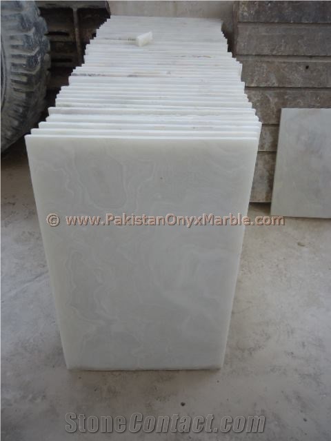 Natural Stone Pure White Onyx Tiles Collection