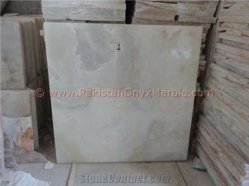 Natural Stone Pure White Onyx Tiles Collection