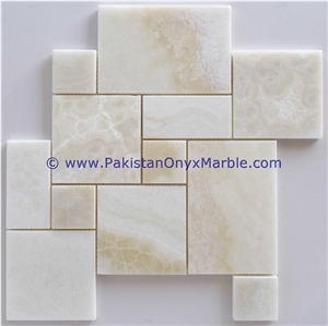 New Arrival White Onyx Mosaic Tiles Collections